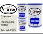 Preview: Chevrolet, Platinum Ice Tricoat, 94 / WA560Q: 500ml Lackdose + 500ml Klarlack + 250ml Härter - Set, von ATW Autoteile West.